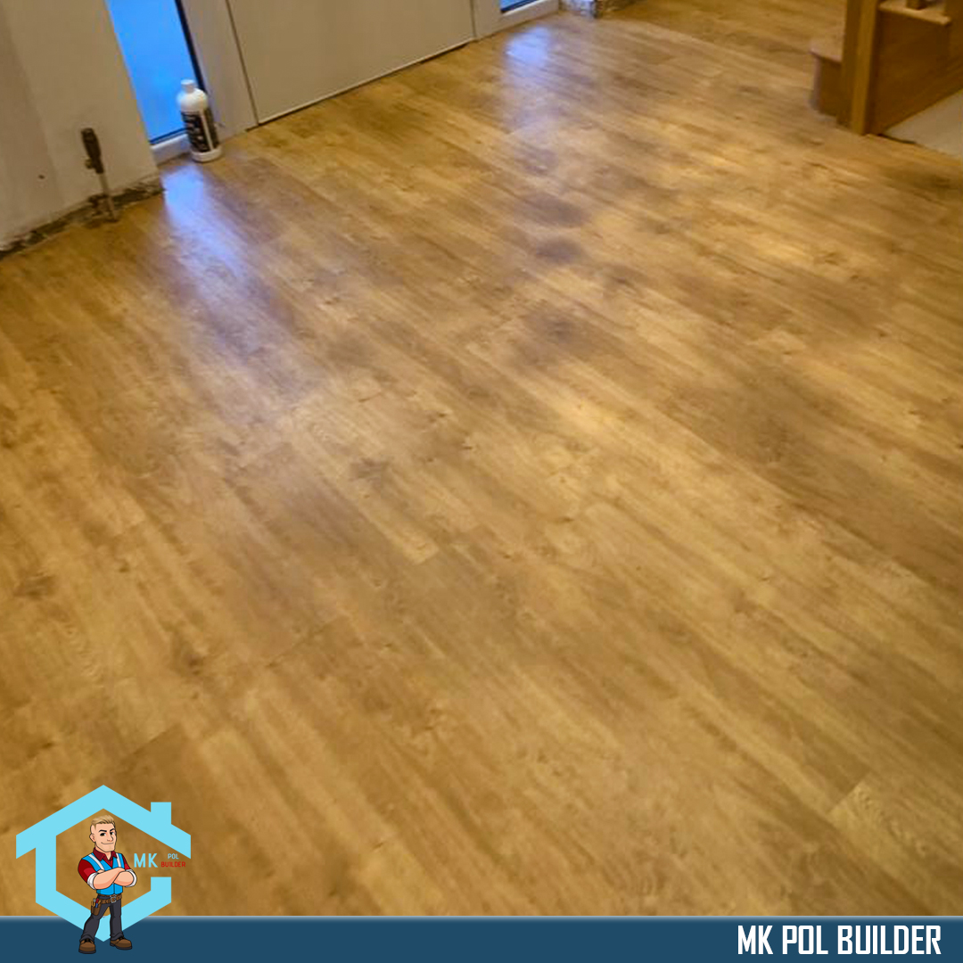 Self-levelled base before flooring installation in Buckinghamshire